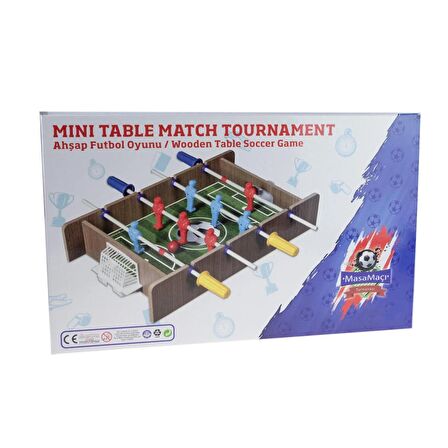 Oyuncak Masa Maçı Mini Langırt Ahşap 2 Kişilik