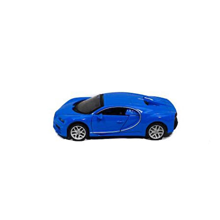 Oyuncak Metal Model Bugatti Çek Bırak Mavi 12 Cm