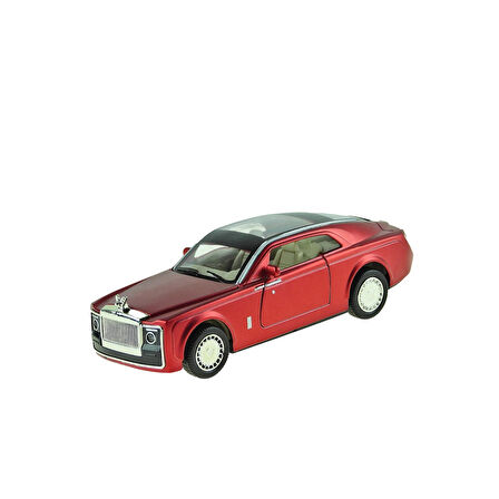 Oyuncak Metal Araba Çek Bırak Işıklı Sesli Phantom 13 cm Kırmızı