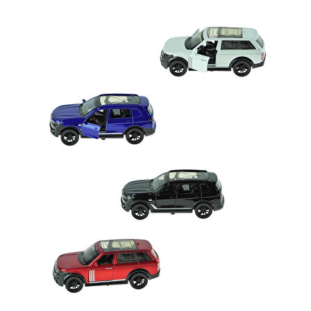 Oyuncak Metal Arabalar 4lü Set metal jep Suv Çek Bırak 13 Cm