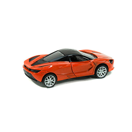 Oyuncak Metal Süper Sport Mc Turuncu Çek bırak 12 Cm