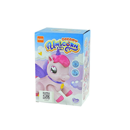 Oyuncak Unicorn Işıklı Sesli Boynuzlu At Pilli Hareketli 20 Cm