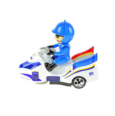 Oyuncak Polis Motosikleti Işıklı Sesli Pilli 20 Cm