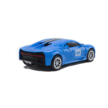 Oyuncak Araba Metal Bugatti Çek Bırak 12 Cm Mavi