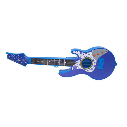 Oyuncak Rock Gitar Metal Telli 45 Cm Mavi