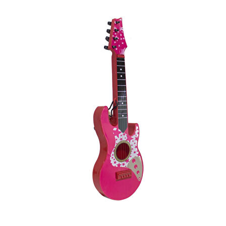 Oyuncak Rock Gitar Metal Telli 45 Cm Pembe