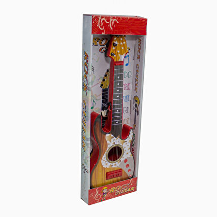 Oyuncak Rock Gitar Metal Telli 45 Cm Kırmızı