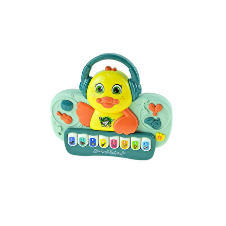 Oyuncak Ördek Dj Ördek Piyano Işıklı Sesli 30 Cm