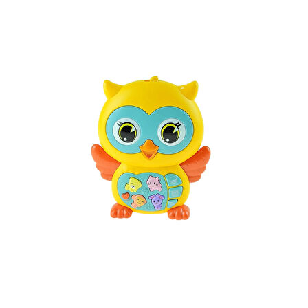 Oyuncak Sevimli Mini Baykuş Işıklı Sesli 15 Cm