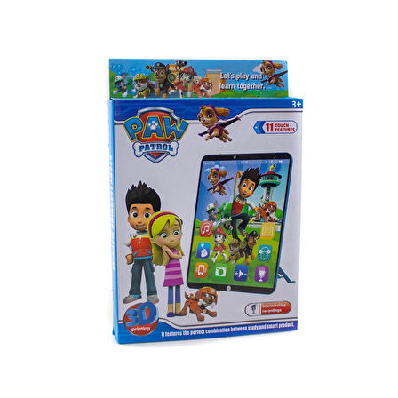 Oyuncak Tablet Paw Patrol 3d İngilizce Büyük Tablet Pembe