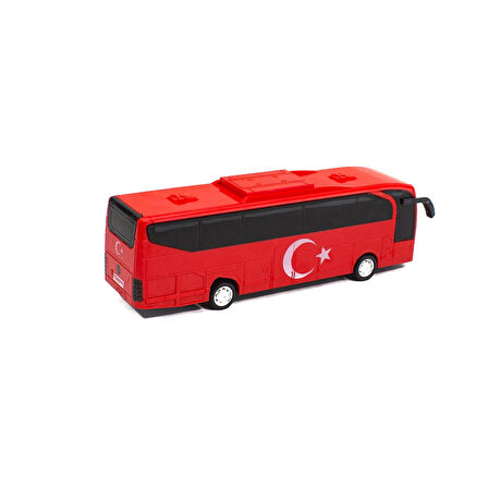 Oyuncak Otobüs Sürtmeli Kırmızı 22 Cm