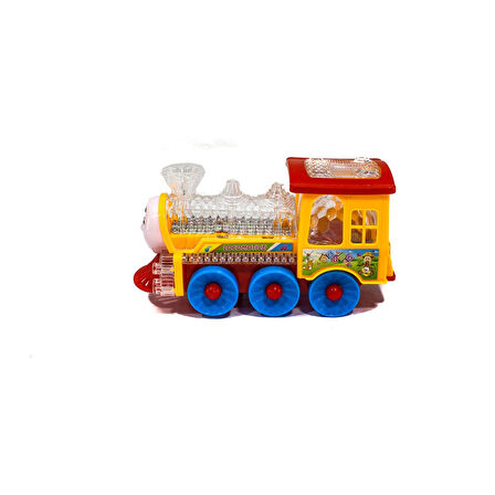 Oyuncak Tren Lokomotif Işıklı Sesli Sevimli Lokomotif Funny Loco