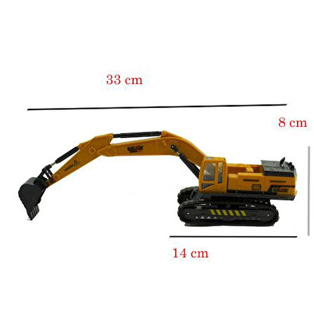 Oyuncak Excavator Kepçe Sürtmeli 33 cm