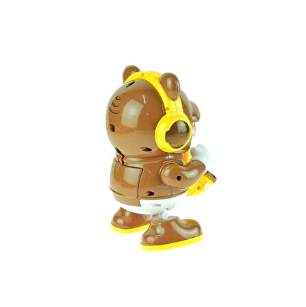 Oyuncak Ayıcık Saksafon Çalan Ayıcık Işıklı Sesli 18 Cm