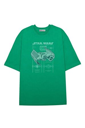 Unisex Oversize T-shirt Darth Vaders Tie Fighter