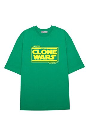 Unisex Oversize T-shirt Star Wars Clone Wars Logo