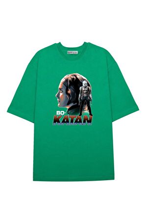 Unisex Oversize T-shirt Star Wars Mandalorian Bo-katan Portrait