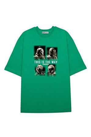 Unisex Oversize T-shirt Star Wars Mandalorian Stronger Together