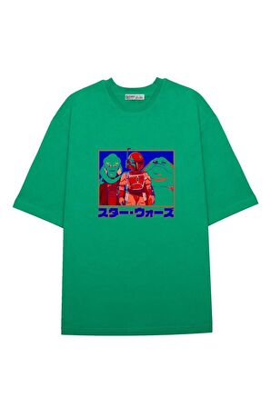 Unisex Oversize T-shirt Star Wars Visions Boba Fett Group