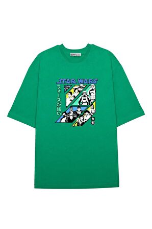 Unisex Oversize T-shirt Star Wars Visions Force Grid