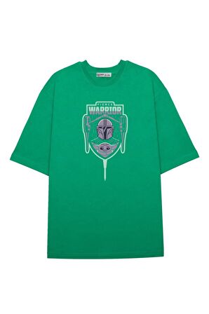 Unisex Oversize T-shirt The Mandalorian Fierce Warrior