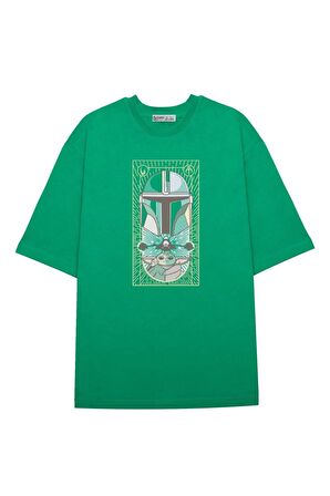 Unisex Oversize T-shirt The Mandalorian Grogu Card
