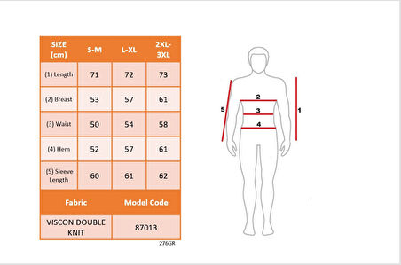 Erkek Uzun Kollu Bisiklet Yaka Viskon Bluz