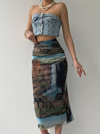 Lara Transparan Midi Etek