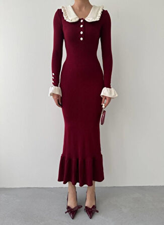 Sura Bebe Yaka Elbise