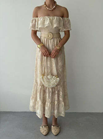 Reget Kemerli Elbise