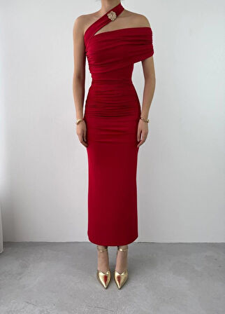 Reta Çapraz Omuz Elbise