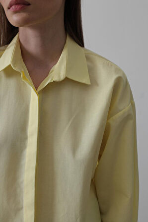 Uzun Kol Gömlek - Sarı