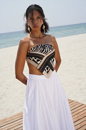 Dikiş Detay Maxi Etek