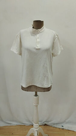 Erkek Kısa Kollu Hakim Yaka önü Düğmeli Viskon Bluz