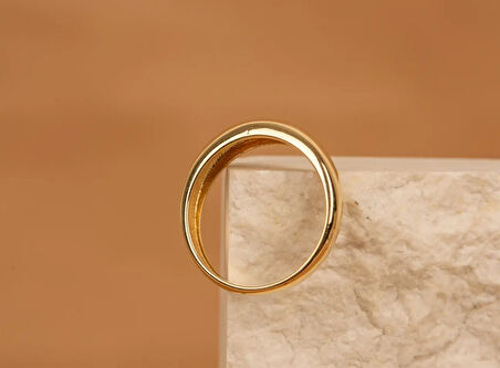 Altın Bombeli Yüzük