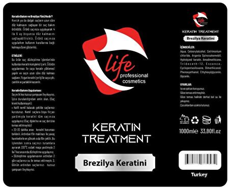 Life Professional Brezilya Keratini-Brezilya Fönü-1000 Ml.