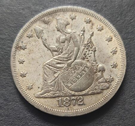 1872 Amerikan Ticaret Doları Eski Yabancı Madeni Para