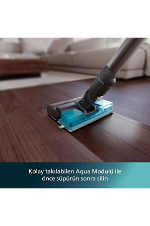 Aqua Sarjlı  Süpürge  80 Dakikaya Kadar Çalı?ma Süresi, , Mop ve Kuru Özellikli