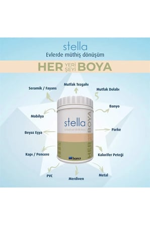 Stella Serisi Yeni Nesil Yüzey Dönüşüm Boyası - Keten