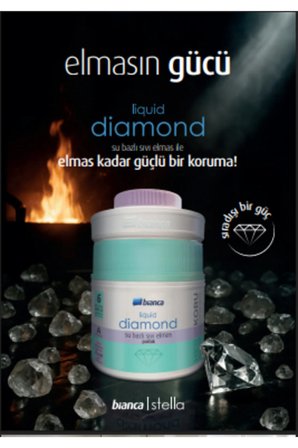 Lıquıd Dıamond (SIVI ELMAS) Bianca Stella Su Bazlı Kokusuz Ekstra Dayanıklı Şeffaf Sıvı Cam 600 ml