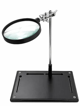 ZD-11P Alüminyum Tabanlı 3X OD90mm Büyüteçli Yardımcı El Mercek Aparatı