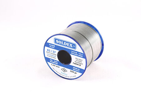 Soldex 63-37 Lehim Teli 200 Gr 0,75 mm, Sn:63 - Pb:37