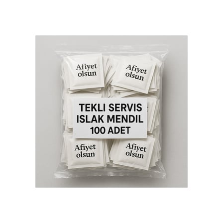 Tekli Servis Islak Mendil 100 Adet