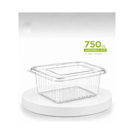 Plastik Kapaklı Kase 750 cc 25 Adet