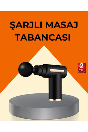 Şarjlı Kas Masaj Aleti, 6 Kademe, 4 Başlık, Derin Doku, EMS, Titreşim