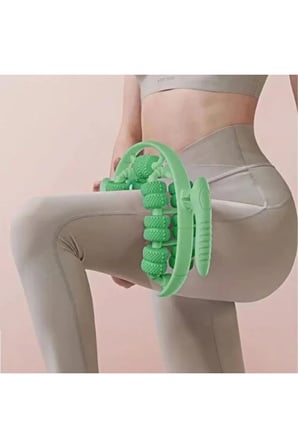 7 Tekerlekli Circular Lenfatik Masaj Roller, Cilt Sıkılaştırıcı, Bacak Kol Sırt