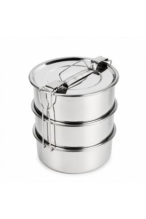 3LÜ Çelik Metal Sefer Tası Taşıma Kulp