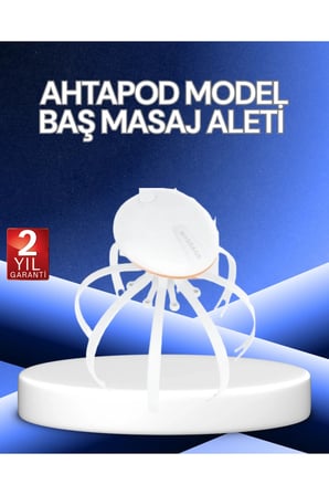 Elektrikli Kafa Masaj Cihazı, 3 Mod, USB-C Şarjlı, Rahatlatıcı Masaj Aleti