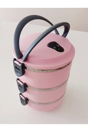 3 Katlı Sızdırmaz Yemek Termosu Sefer Tası