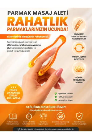 El ve parmak rahatlatıcı masaj aleti, gevşeme ve yenilenme sağlar